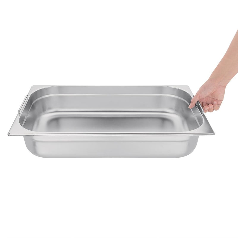 Vogue Stainless Steel Gastronorm 2-3 Pan 20mm