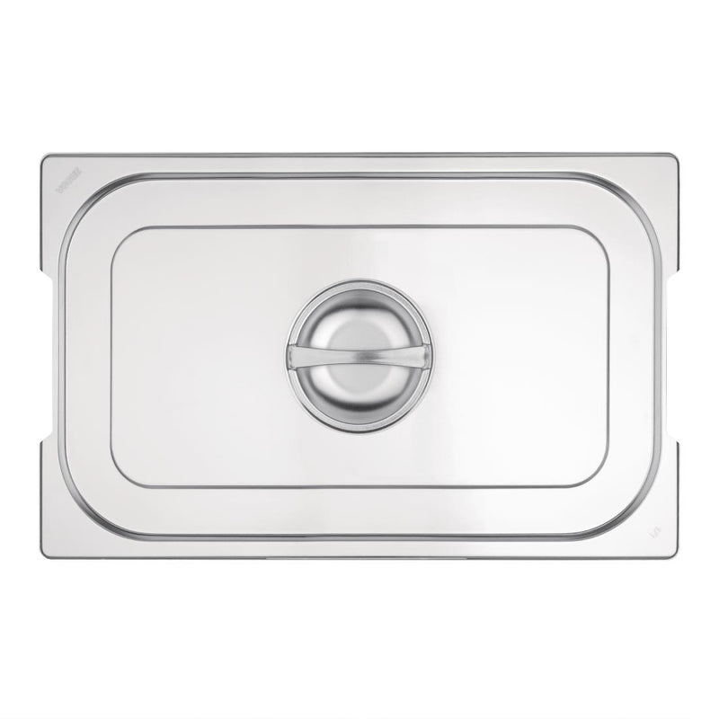 Vogue Stainless Steel 1-1 Gastronorm Handled Pan Lid