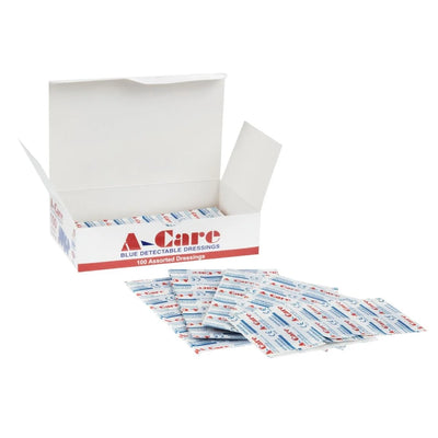 A-care Blue Assorted Plasters (Pack of 100)