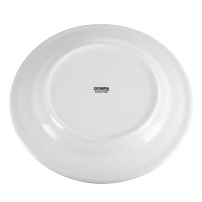 Olympia Whiteware Wide Rimmed Plates 280mm (Pack of 6)