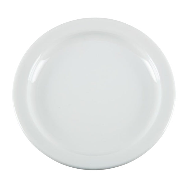 Olympia Whiteware Narrow Rimmed Plates 150mm (Pack of 12)