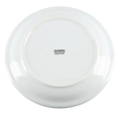 Olympia Whiteware Narrow Rimmed Plates 180mm (Pack of 12)