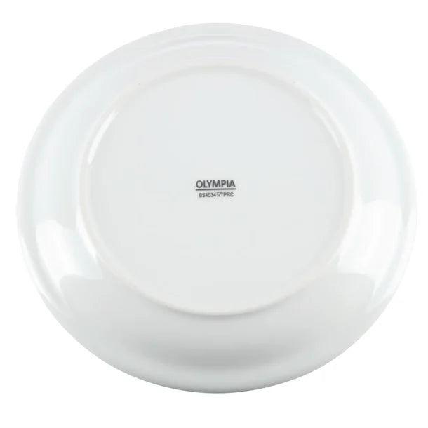 Olympia Whiteware Narrow Rimmed Plates 180mm (Pack of 12)