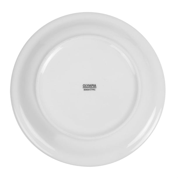 Olympia Whiteware Narrow Rimmed Plates 202mm (Pack of 12)