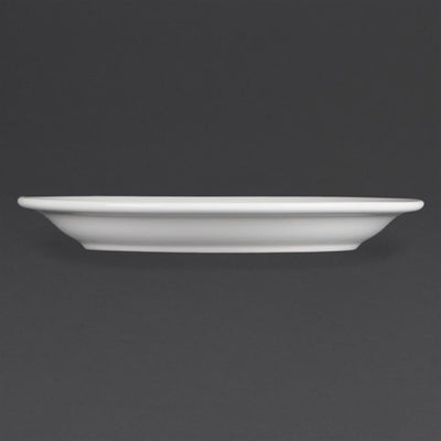 Olympia Whiteware Narrow Rimmed Plates 202mm (Pack of 12)