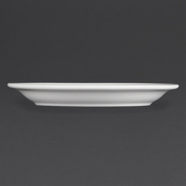 Olympia Whiteware Narrow Rimmed Plates 202mm (Pack of 12)