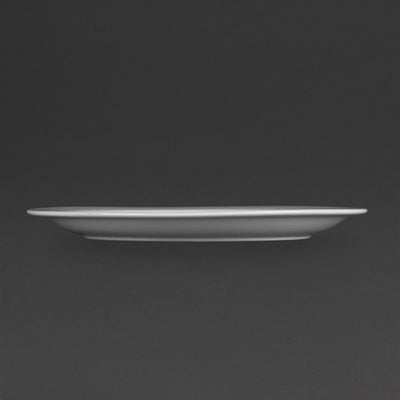 Olympia Whiteware Narrow Rimmed Plates 280mm (Pack of 6)