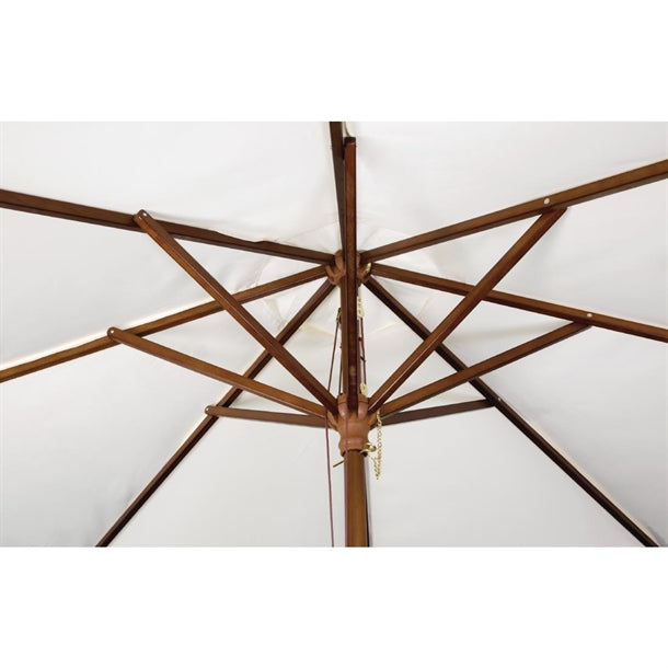 Bolero Round Parasol 2.5m Diameter Cream
