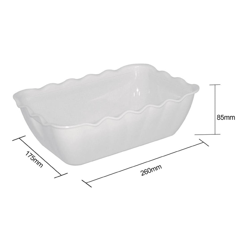 Olympia Kristallon Salad Crocks 750ml White