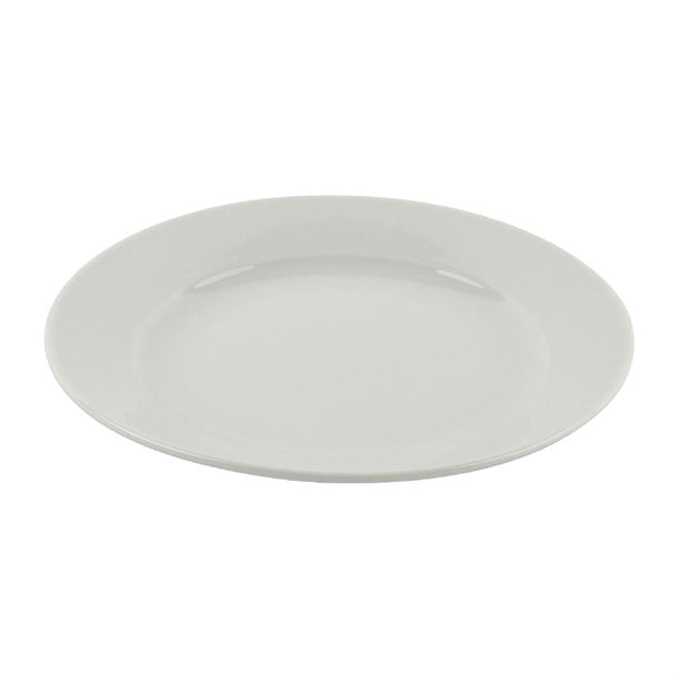 Olympia Athena Wide Rimmed Plates 165mm White (Pack of 12)