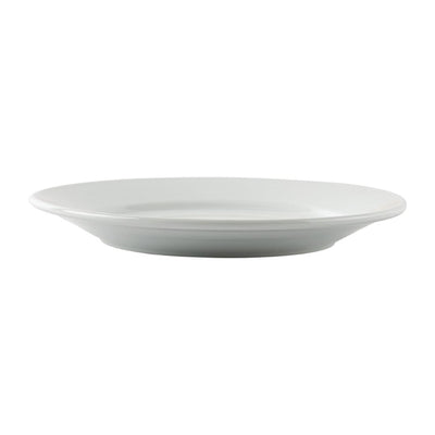 Olympia Athena Wide Rimmed Plates 202mm White (Pack of 12)