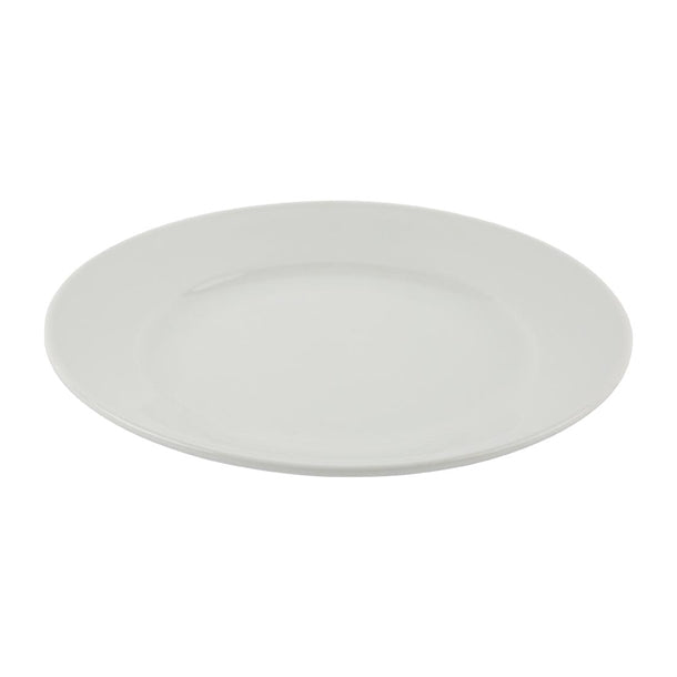 Olympia Athena Wide Rimmed Plates 228mm White (Pack of 12)