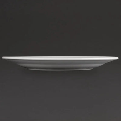 Olympia Athena Wide Rimmed Plates White 254mm (Pack of 12)