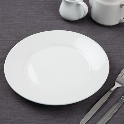 Olympia Athena Wide Rimmed Plates White 254mm (Pack of 12)