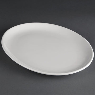 Olympia Athena Oval Coupe Plates 305 x 241mm (Pack of 6)
