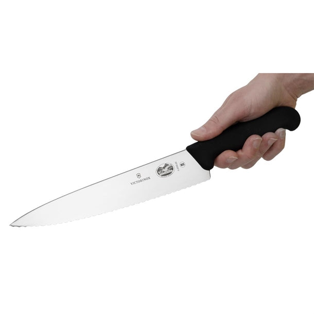 Victorinox Fibrox Serrated Carving Knife 22cm