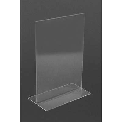 Olympia Upright Acrylic Menu Holder A5