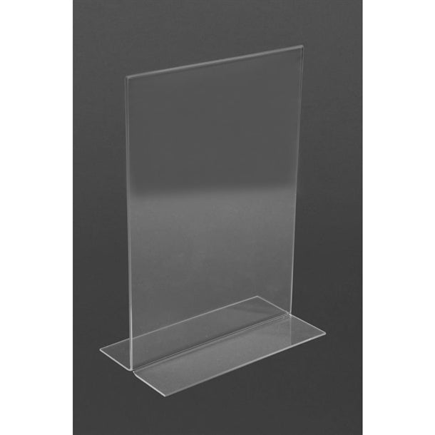 Olympia Upright Acrylic Menu Holder A5