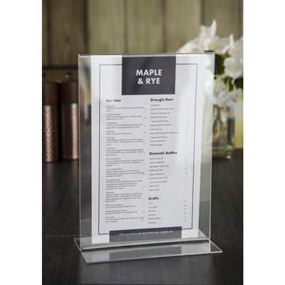 Olympia Upright Acrylic Menu Holder A5