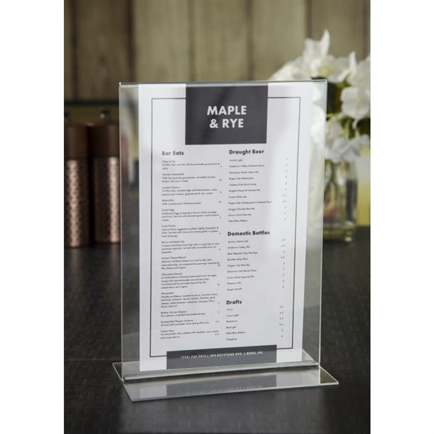 Olympia Upright Acrylic Menu Holder A5