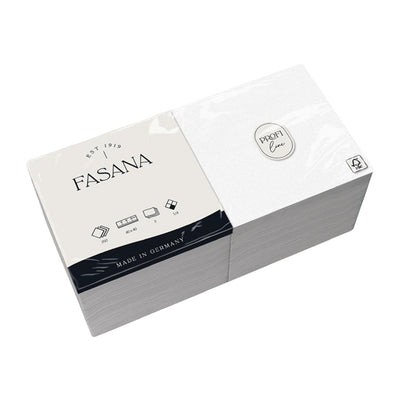 Fasana Dinner Napkins White 400mm (Pack of 1000)