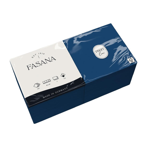 Fasana Dinner Napkins Blue 400mm (Pack of 1000)