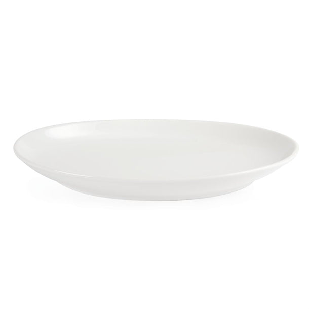 Olympia Whiteware French Deep Oval Plates 365mm (Pack of 2)