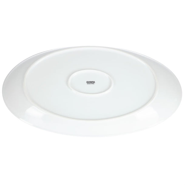 Olympia Whiteware French Deep Oval Plates 500mm