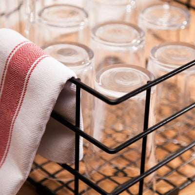 Vogue Wire High Sided Glass Basket 350mm