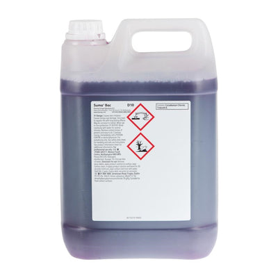 Suma Bac D10 Cleaner and Sanitiser Concentrate 5Ltr (Pack of 2)