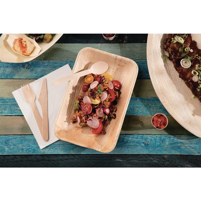 Fiesta Green Biodegradable Disposable Wooden Knives (Pack of 100)