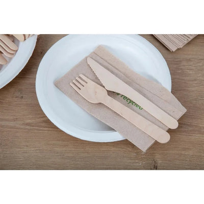 Fiesta Green Biodegradable Disposable Wooden Forks (Pack of 100)