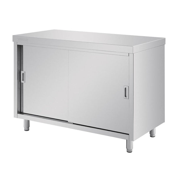 Vogue Stainless Steel Floor Standing Cupboard 1200mm