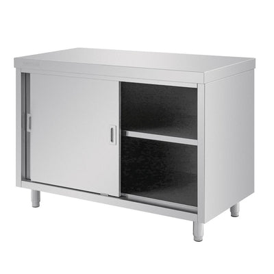 Vogue Stainless Steel Floor Standing Cupboard 1200mm