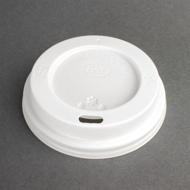 Fiesta Disposable Coffee Cup Lids White 225ml - 8oz (Pack of 1000)
