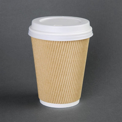 Fiesta Disposable Coffee Cup Lids White 225ml - 8oz (Pack of 1000)