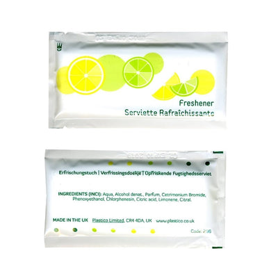 eGreen Large Freshening Hand Wipes (Pack of 500)