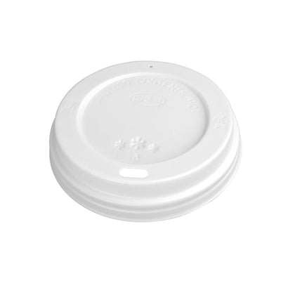Fiesta Disposable Coffee Cup Lids White 340ml - 12oz and 455ml - 16oz (Pack of 50)