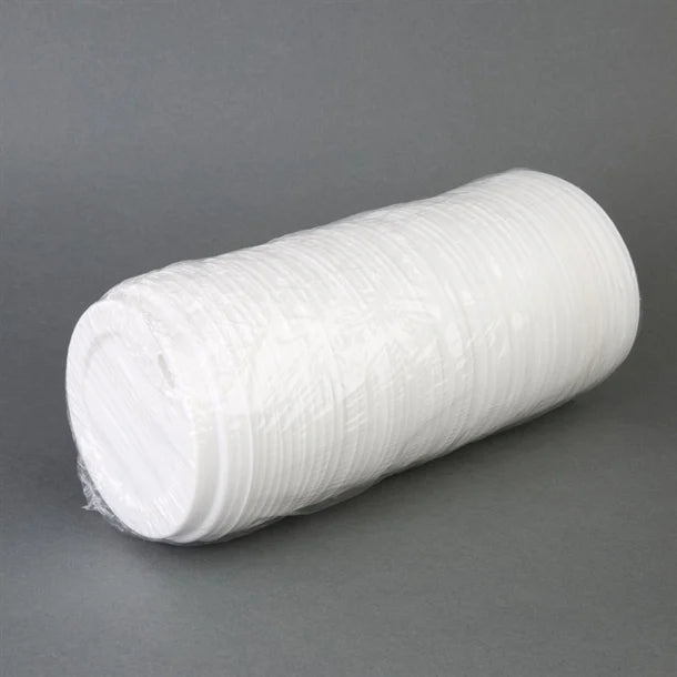 Fiesta Disposable Coffee Cup Lids White 340ml - 12oz and 455ml - 16oz (Pack of 50)