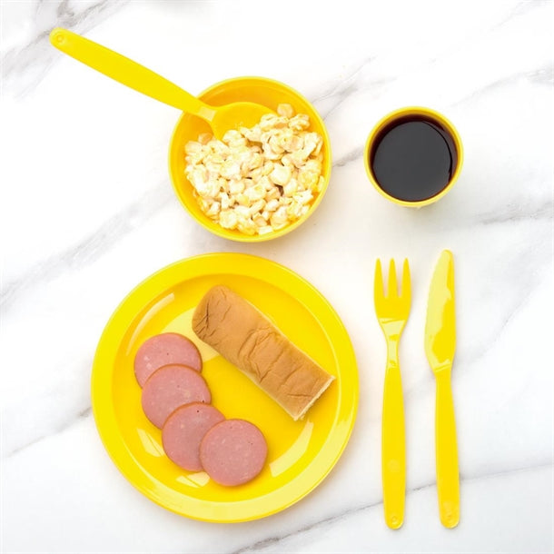 Olympia Kristallon Polycarbonate Plates Yellow 230mm (Pack of 12)