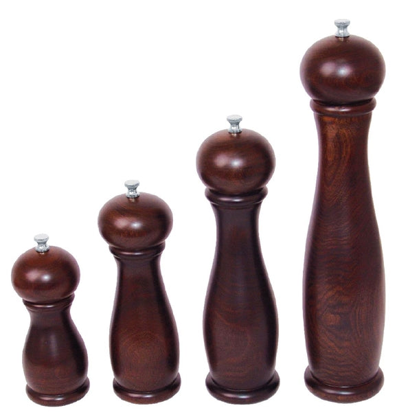 Dark Wood Salt and Pepper Mill 10in