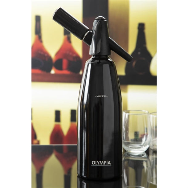 Olympia Soda Siphon Black 1L