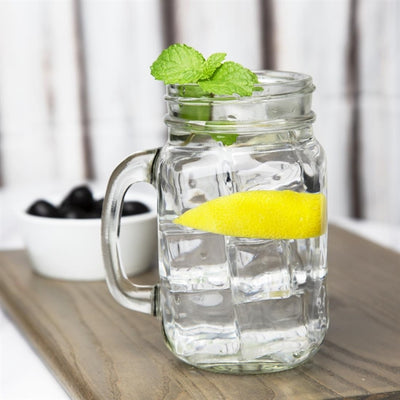 Olympia Handled Mason Jar 450ml (Pack of 12)