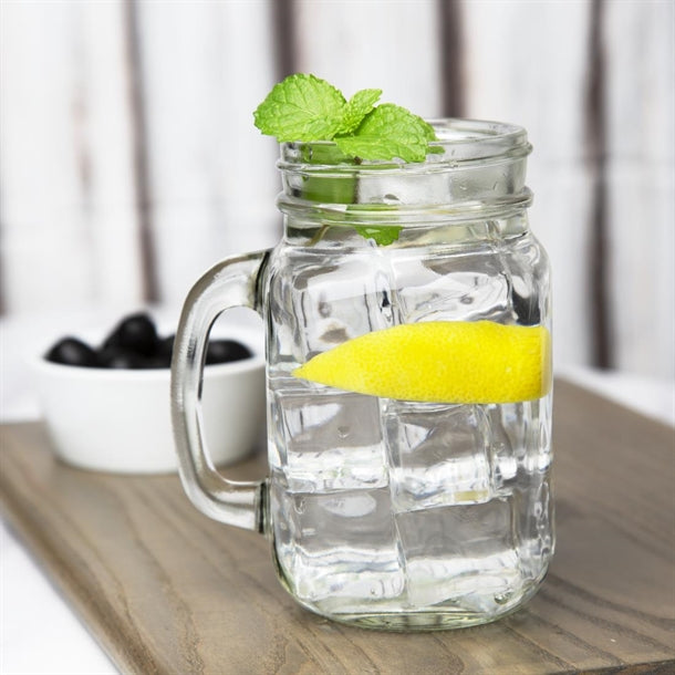 Olympia Handled Mason Jar 450ml (Pack of 12)