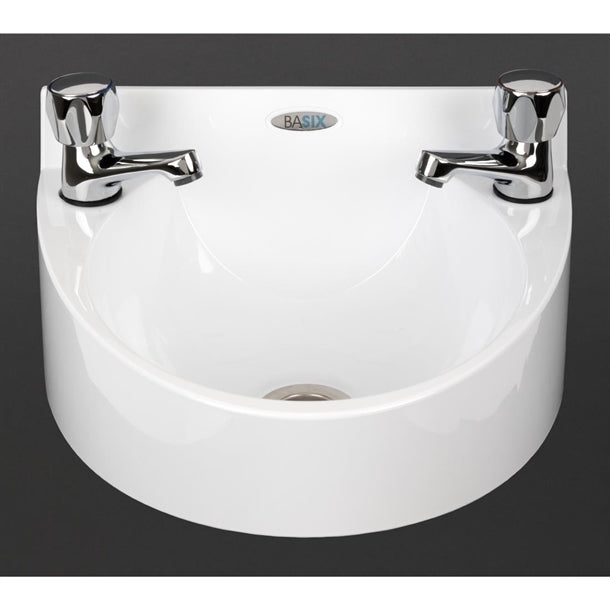 Basix Polycarbonate Wash Hand Basin White