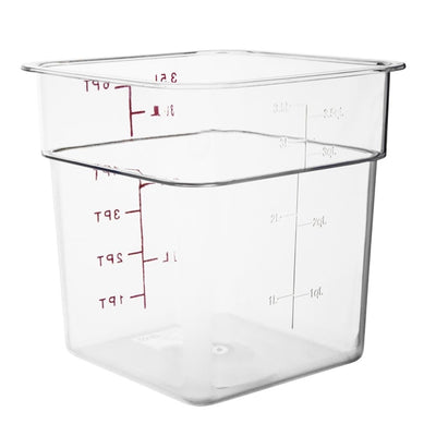 Vogue Polycarbonate Square Storage Container 3.5Ltr