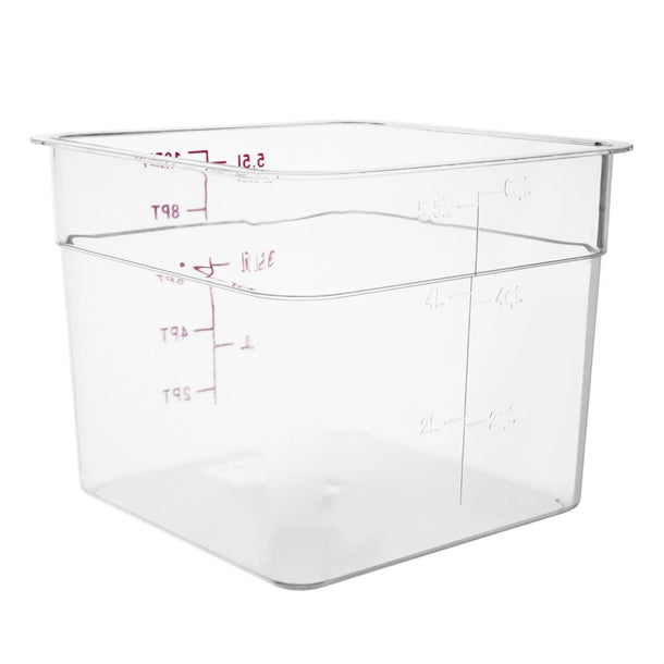 Vogue Polycarbonate Square Storage Container 7Ltr