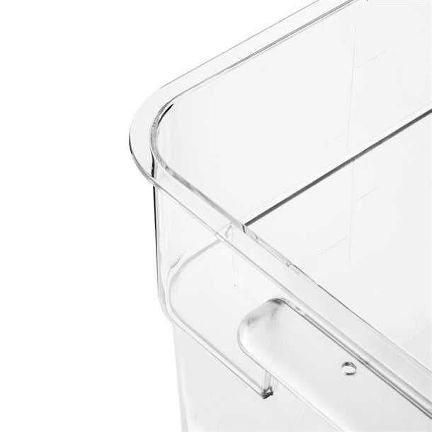 Vogue Polycarbonate Square Storage Container 7Ltr