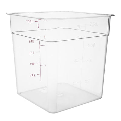 Vogue Polycarbonate Square Storage Container 7Ltr
