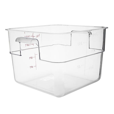 Vogue Polycarbonate Square Storage Container 10Ltr
